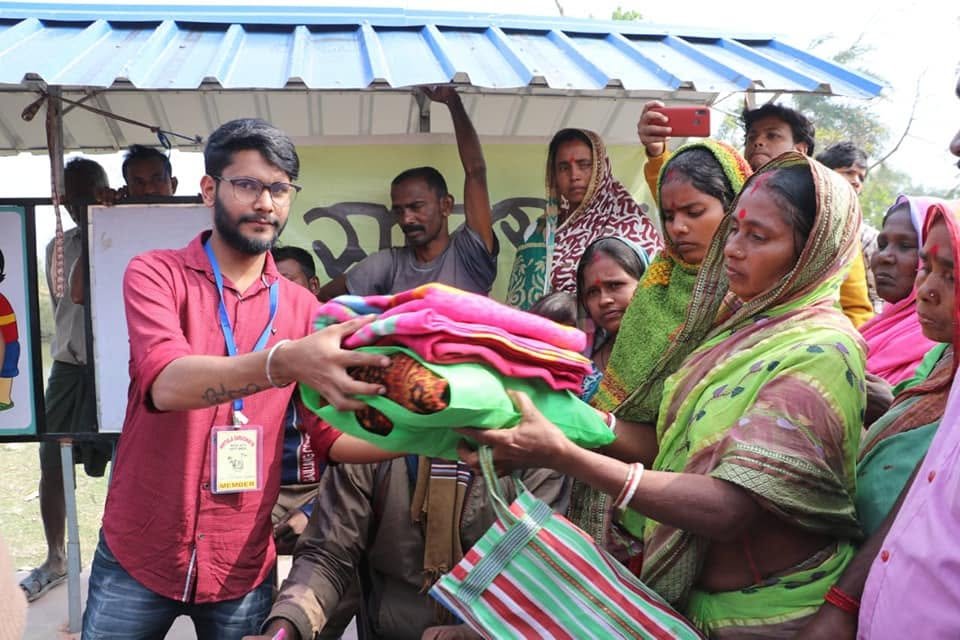 Distribution After Bulbul Cyclone At Gobardhanpur, Patharpratima, 2019, photo 3