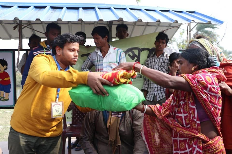 Distribution After Bulbul Cyclone At Gobardhanpur, Patharpratima, 2019, photo 5