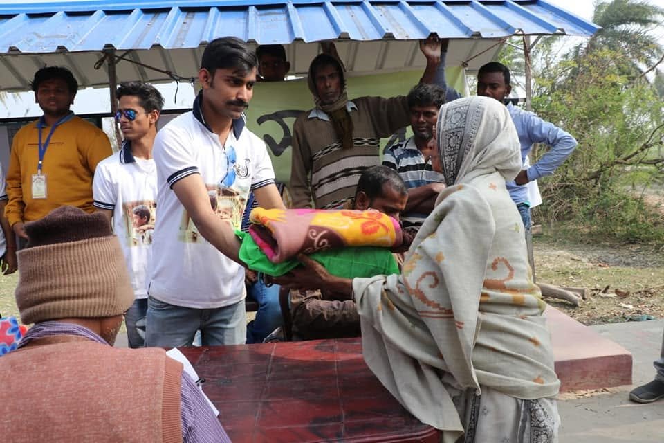 Distribution After Bulbul Cyclone At Gobardhanpur, Patharpratima, 2019, photo 4