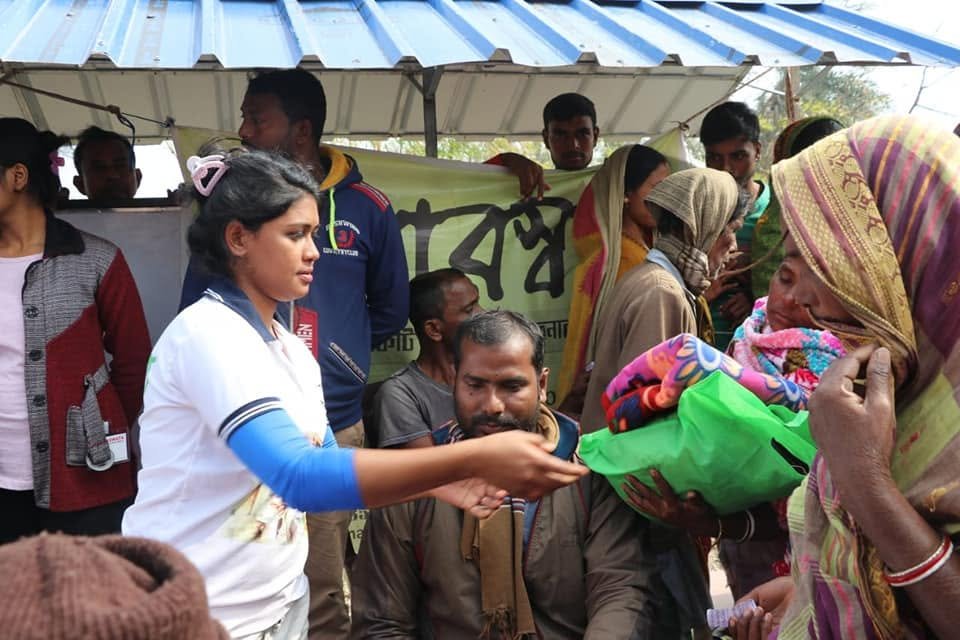 Distribution After Bulbul Cyclone At Gobardhanpur, Patharpratima, 2019, photo 8