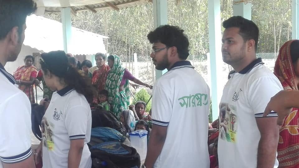 Gosaba Bali Dwip Widow Village Cloth Distribution, 2019, photo 10