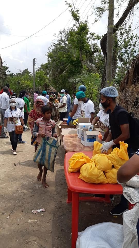Distribution At Nandakumarpur After Flood, 2020, photo 10