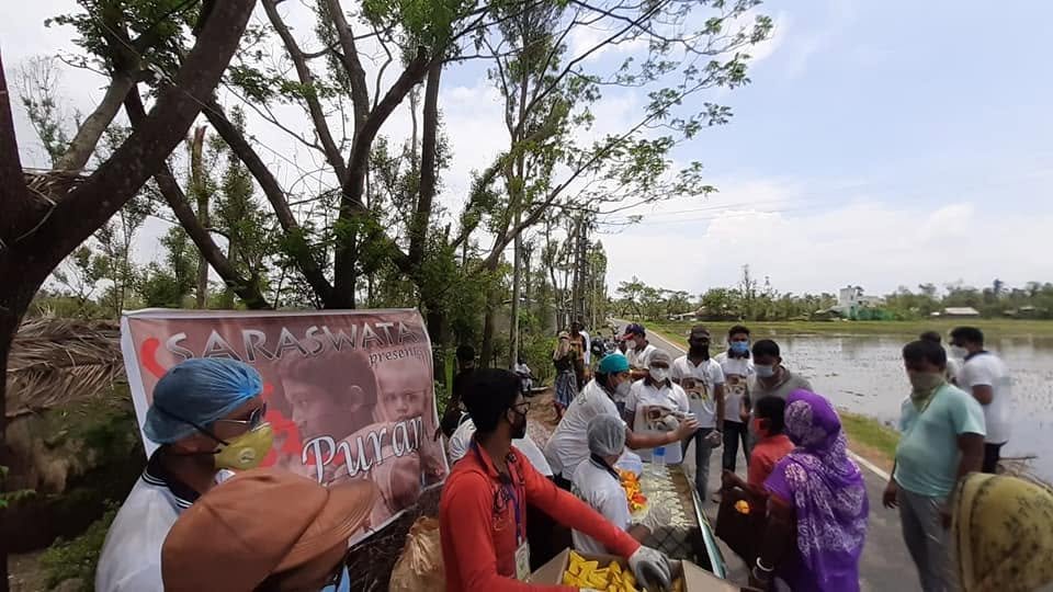 Distribution At Nandakumarpur After Flood, 2020, photo 9