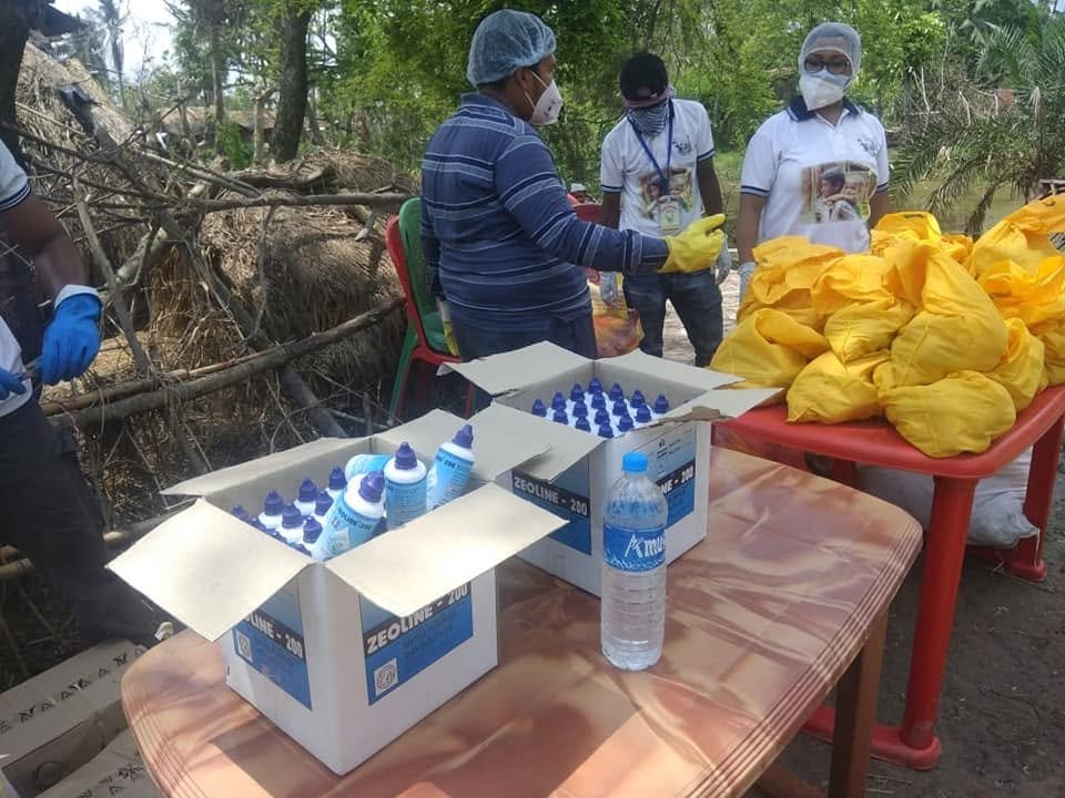 Distribution At Nandakumarpur After Flood, 2020, photo 23