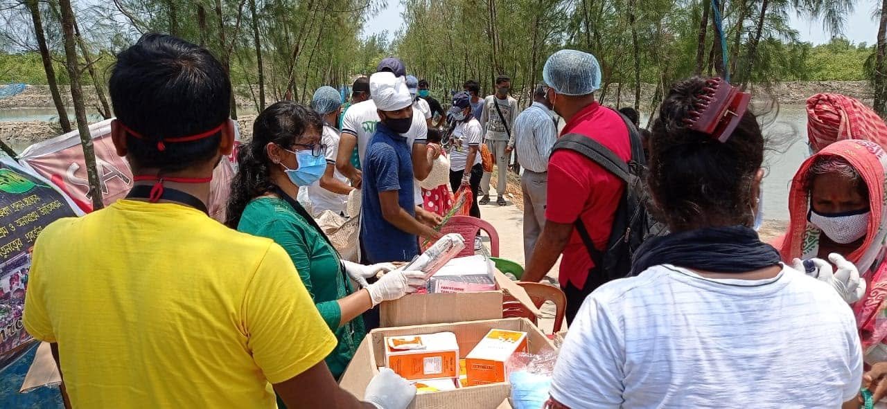 Yash Relief Work Mahabatnagar, Kuemari Village , Sundarban, 2021, photo 4