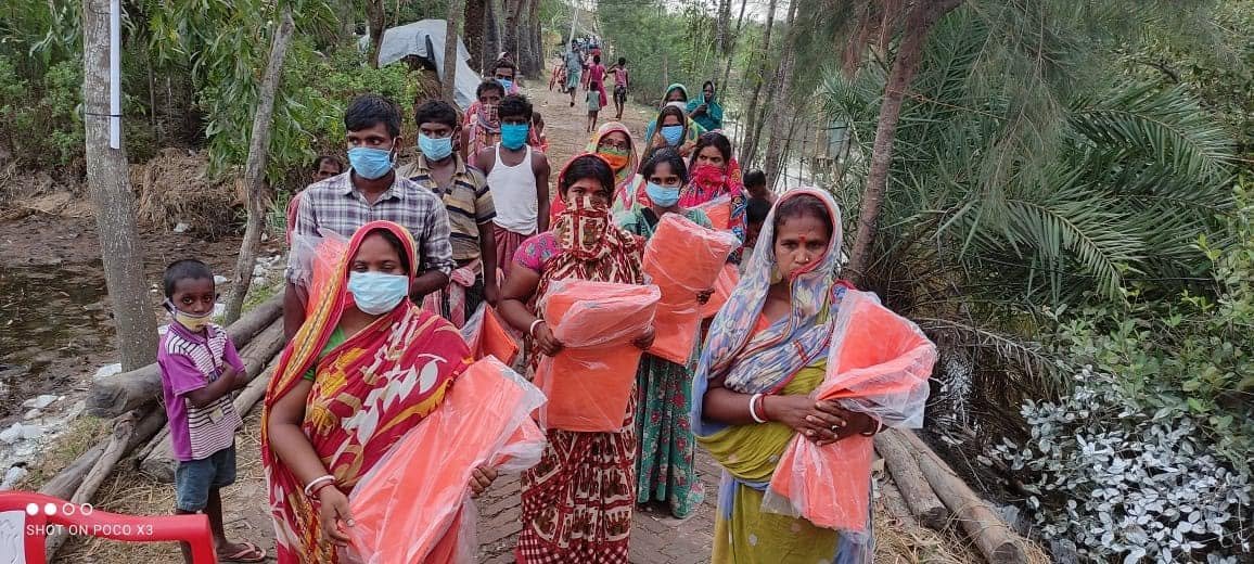 Yash Relief Work Mahabatnagar, Kuemari Village , Sundarban, 2021, photo 2